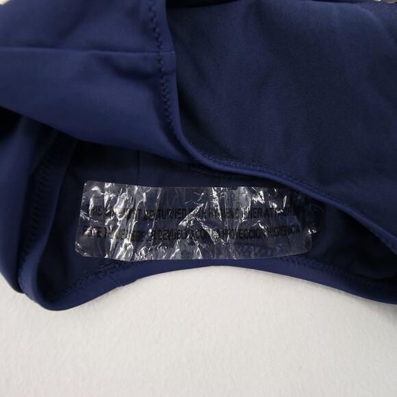 Mossimo One Piece Swimsuit Navy Blue Lace Up Front Scoop Neck Tank Straps S - Picture 12 of 13